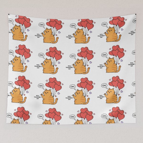 Item preview, Funny Valentine Cat Ignoring Love – Minimal Cartoon Illustration designed and sold by Fandom Universe.