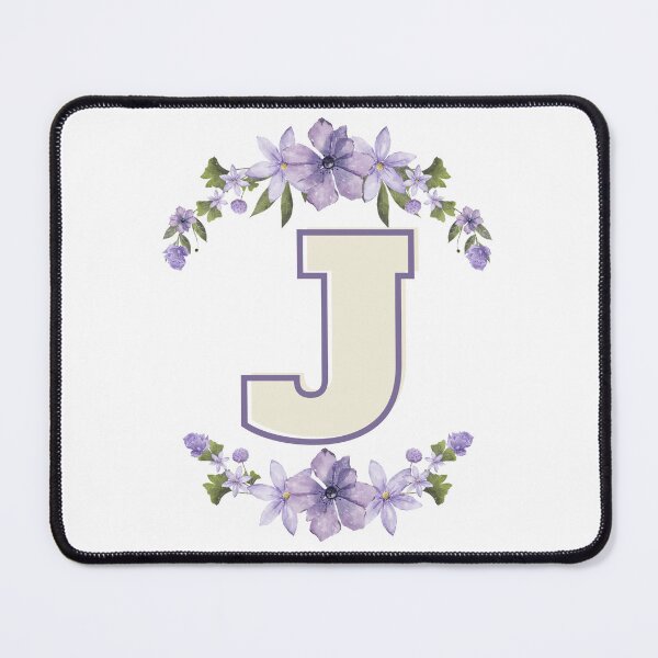 Item preview, Letter J Monogram with Flowers – Elegant Floral Initial Design designed and sold by OmikronStore.