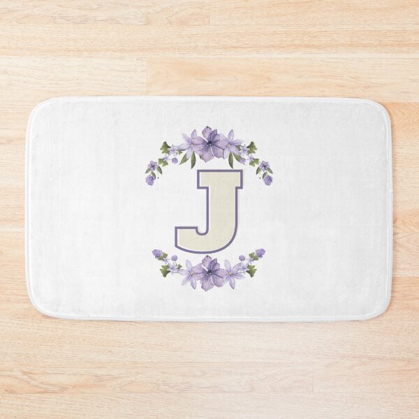 Item preview, Letter J Monogram with Flowers – Elegant Floral Initial Design designed and sold by OmikronStore.