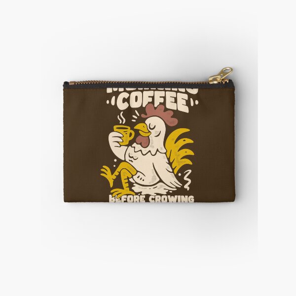Item preview, Morning Coffee Before Crowing Funny Rooster Vintage Cartoon Design designed and sold by adipra.