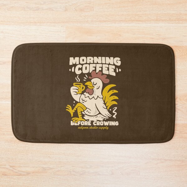 Item preview, Morning Coffee Before Crowing Funny Rooster Vintage Cartoon Design designed and sold by adipra.