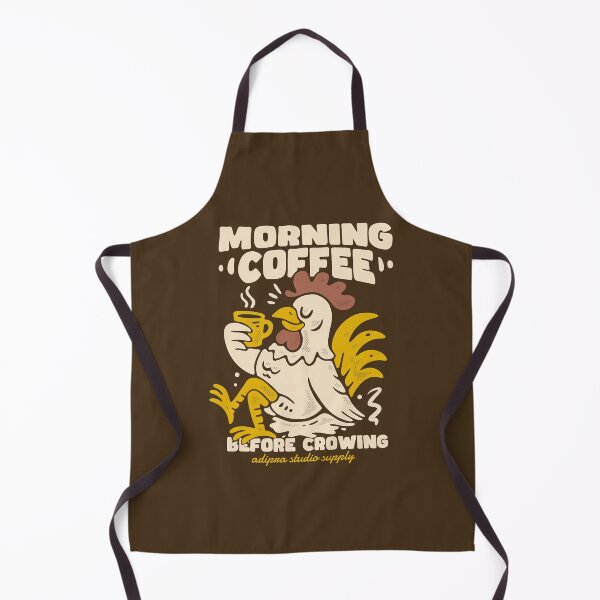 Item preview, Morning Coffee Before Crowing Funny Rooster Vintage Cartoon Design designed and sold by adipra.