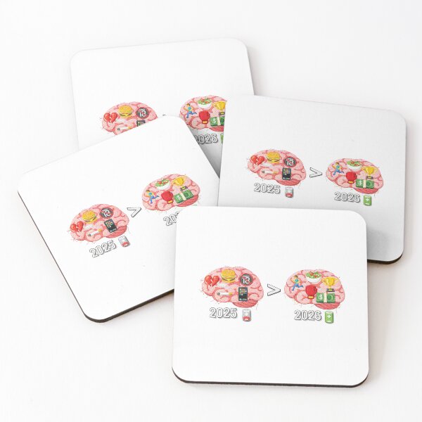 Item preview, 2025 vs 2026 Mindset – Embroidered Self Improvement Motivation Sticker designed and sold by Gurjeetpixelart.