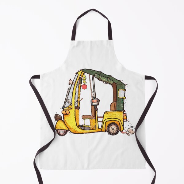Item preview, Embroidered Tuk Tuk Sticker – Handcrafted Auto Rickshaw Patch Style Art designed and sold by Gurjeetpixelart.