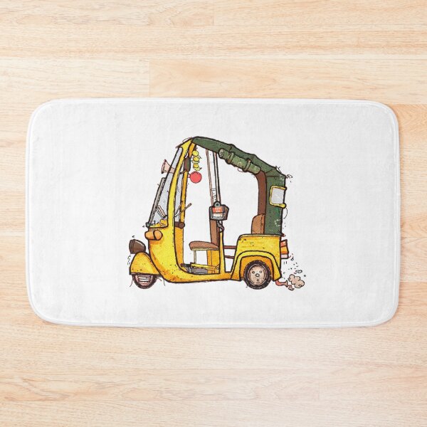 Item preview, Embroidered Tuk Tuk Sticker – Handcrafted Auto Rickshaw Patch Style Art designed and sold by Gurjeetpixelart.