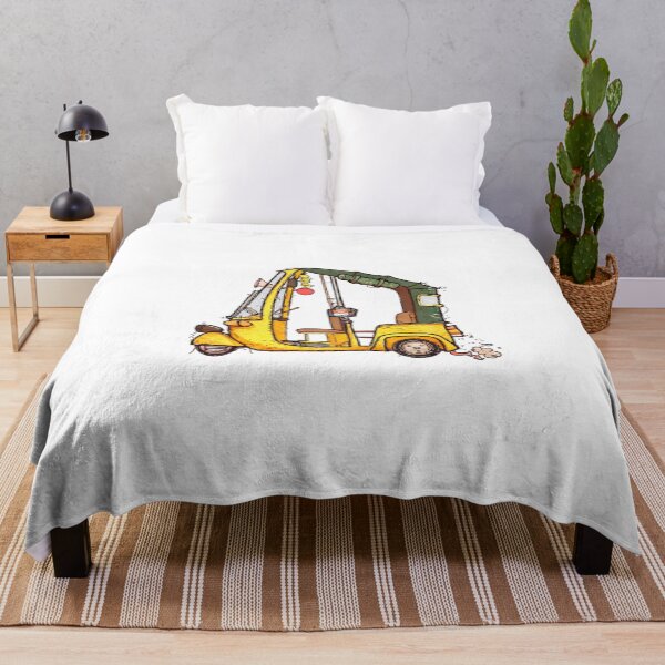 Item preview, Embroidered Tuk Tuk Sticker – Handcrafted Auto Rickshaw Patch Style Art designed and sold by Gurjeetpixelart.