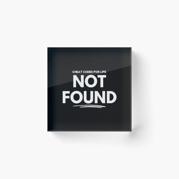 Item preview, Cheat Code For Life Not Found designed and sold by AileighKyser.