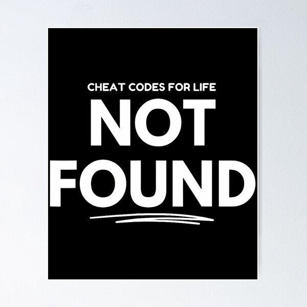 Item preview, Cheat Code For Life Not Found designed and sold by AileighKyser.