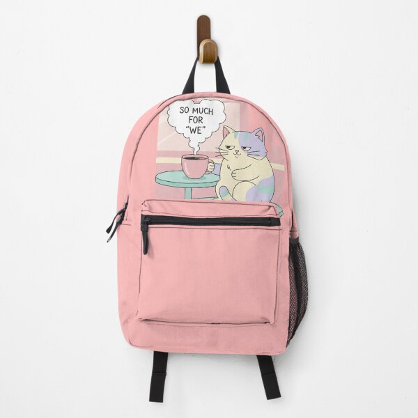 Item preview, Funny Sarcastic Cat Drinking Coffee Alone – Valentine Cartoon Illustration designed and sold by Fandom Universe.