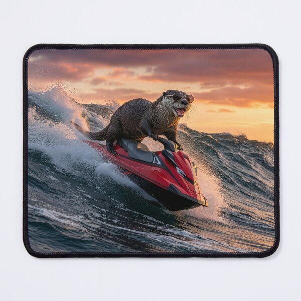 Item preview, Otter Rides the Waves designed and sold by Tridentulus.