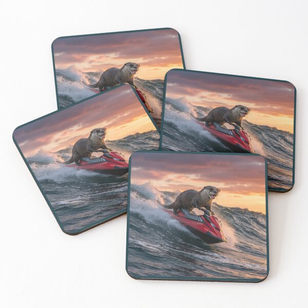 Item preview, Otter Rides the Waves designed and sold by Tridentulus.