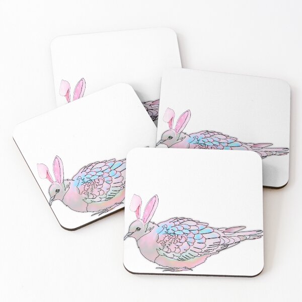 Item preview, Tina the Turtle Dove in bunny ears Hat - animalzinhats  designed and sold by Ashley’sAnimalz.