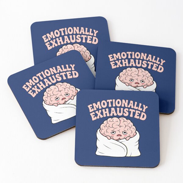 Item preview, Emotionally Exhausted Brain Illustration designed and sold by nuel-art.