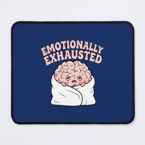 Item preview, Emotionally Exhausted Brain Illustration designed and sold by nuel-art.