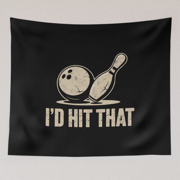 Item preview, Funny I'D Hit That Bowler Bowling Team Pins Ball Joke designed and sold by godzillabro.