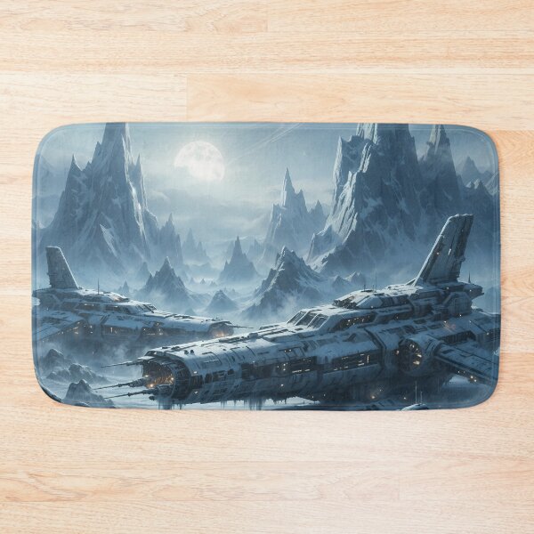 Item preview, The Glacial Graveyard: Fallen Giant on a Frozen World designed and sold by KYOFRAME.