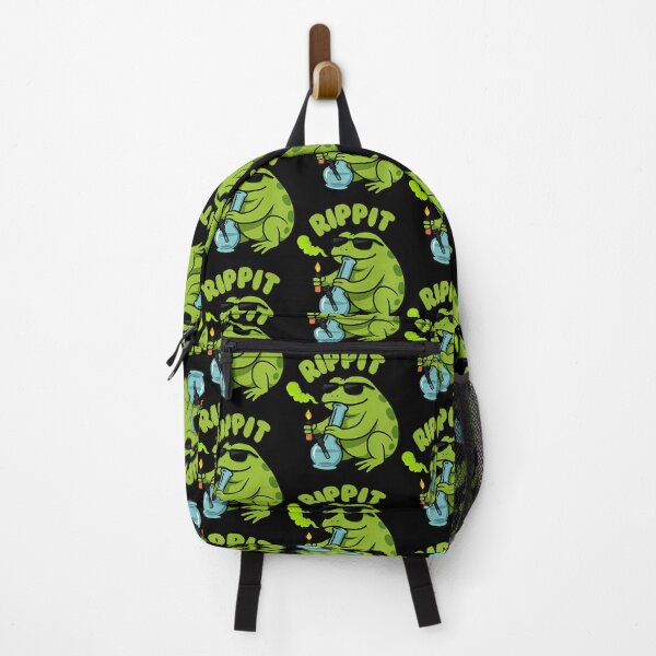 Aperçu de l'œuvre Rippit Stoner Frog Weed Marijuana Smoker Cannabis 420 créée et vendue par AileighKyser.