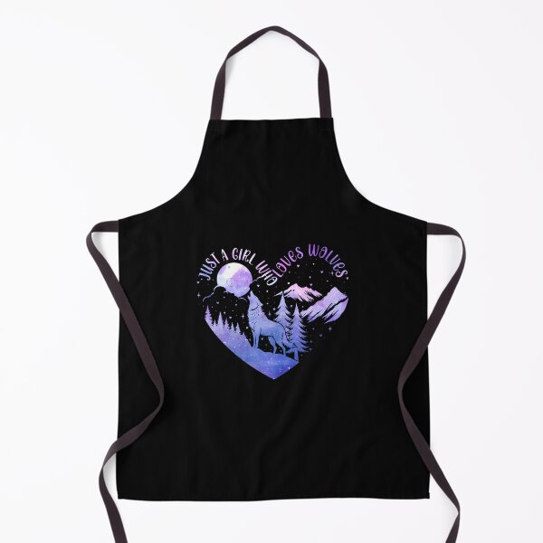 Item preview, Cute Just A Girl Who Loves Wolves Wolf Lover Women And Girls designed and sold by godzillabro.