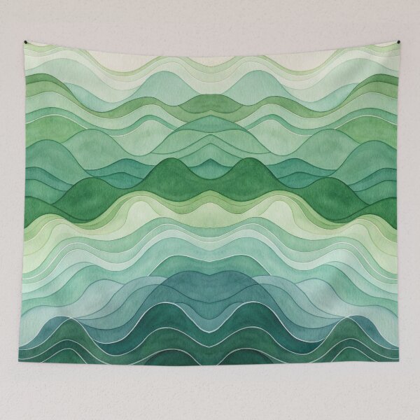 Item preview, Green Cloud Mosaic designed and sold by Zheap14.