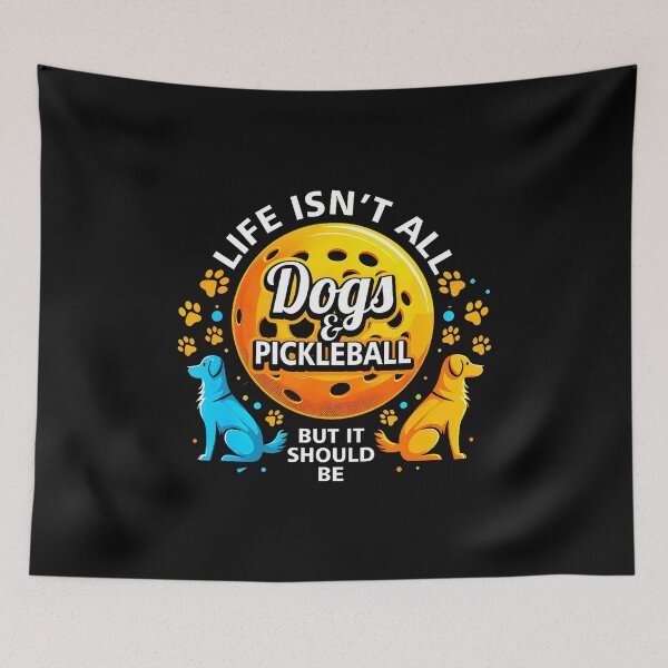Item preview, Funny Pickleball Dog Lover Life Isn't All Dogs Pickle Ball designed and sold by kowaldtlbung.