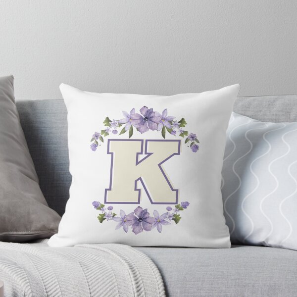 Item preview, Letter K Monogram with Flowers – Elegant Floral Initial Design designed and sold by OmikronStore.