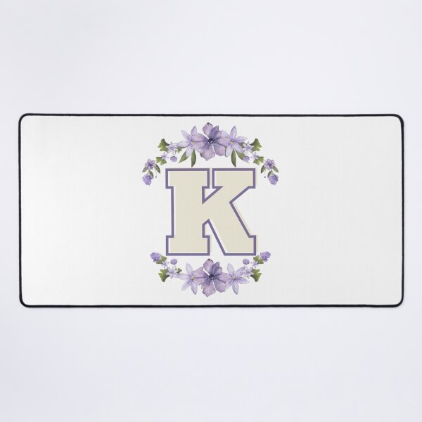 Item preview, Letter K Monogram with Flowers – Elegant Floral Initial Design designed and sold by OmikronStore.