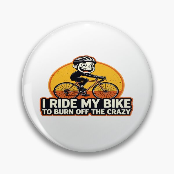 Item preview, I Ride My Bike to Burn Off the Crazy – Cycling Motivation Design | Pogi Challenge 2026 designed and sold by Sushikidsntoddlers.