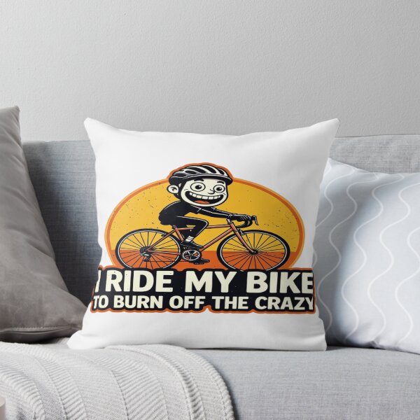 Item preview, I Ride My Bike to Burn Off the Crazy – Cycling Motivation Design | Pogi Challenge 2026 designed and sold by Sushikidsntod.