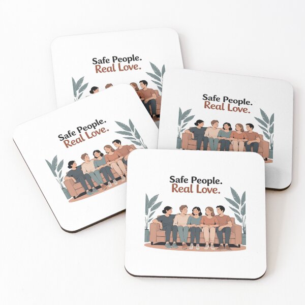 Item preview, Safe People, Real Love friendship quote designed and sold by SloganSauce.