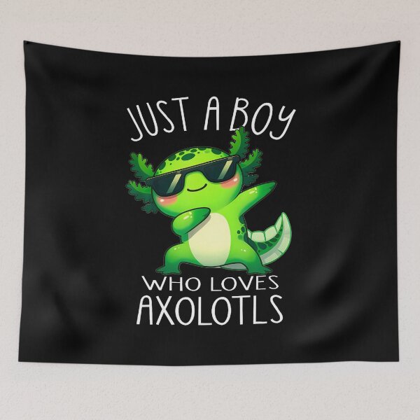 Item preview, Axolotl Kawaii Just A Boy Who Loves Axolotls Dabbing Axolotl designed and sold by kowaldtlbung.