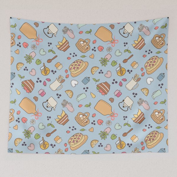 Item preview, Cottage Kitchen (Blue) designed and sold by HarunaMcDesigns.