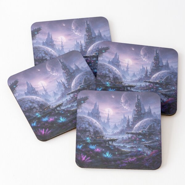 Item preview, The Crystal Overgrowth: Abandoned Biosphere Ruins designed and sold by KYOFRAME.