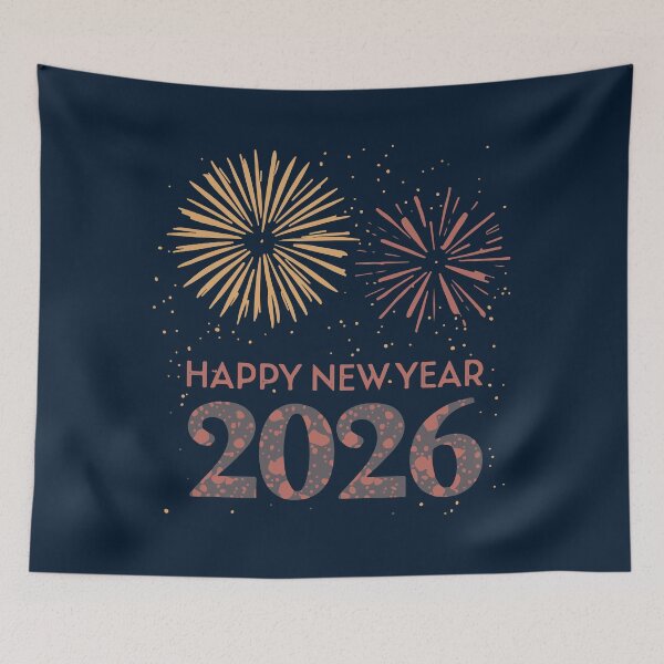 Item preview, Happy New Year 2026 Fireworks Celebration Design designed and sold by DavidTeeStudio.