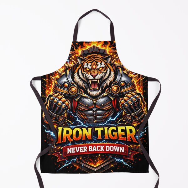 Item preview, Iron Tiger — Never Back Down | Powerful Streetwear Fantasy Animal Design designed and sold by SoulenCify.