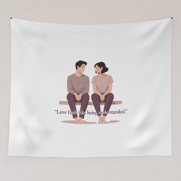 Item preview, Love Feels Like Being Understood  emotional intimacy designed and sold by SloganSauce.