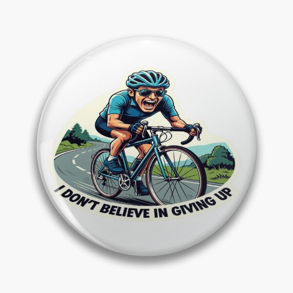 Item preview, I Don’t Believe in Giving Up – Cycling Motivation Design | Pogi Challenge Europe 2026 designed and sold by Sushikidsntoddlers.