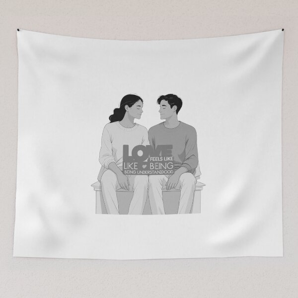 Item preview, Love Feels Like Being Understood friendship bond designed and sold by SloganSauce.