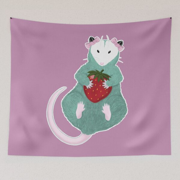 Item preview, Sweet Strawberry Opposum designed and sold by ErraticRaccoon.