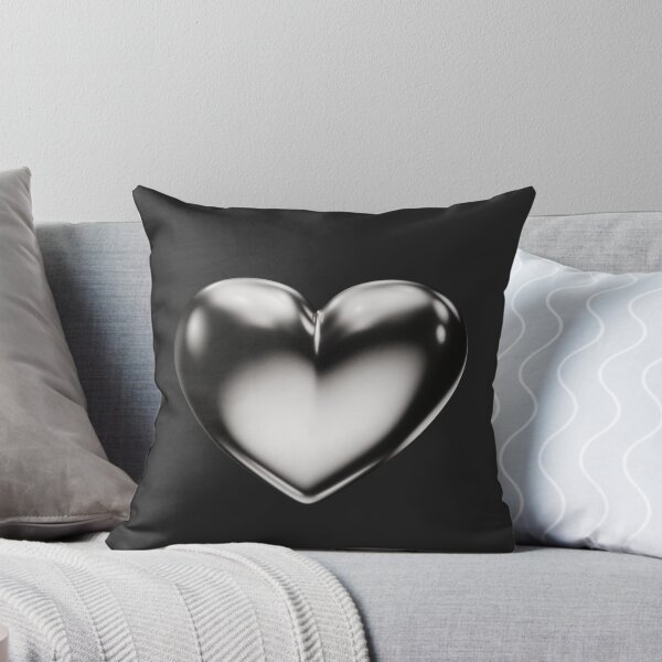 Item preview, chrome metal heart  designed and sold by yogurtmilk.