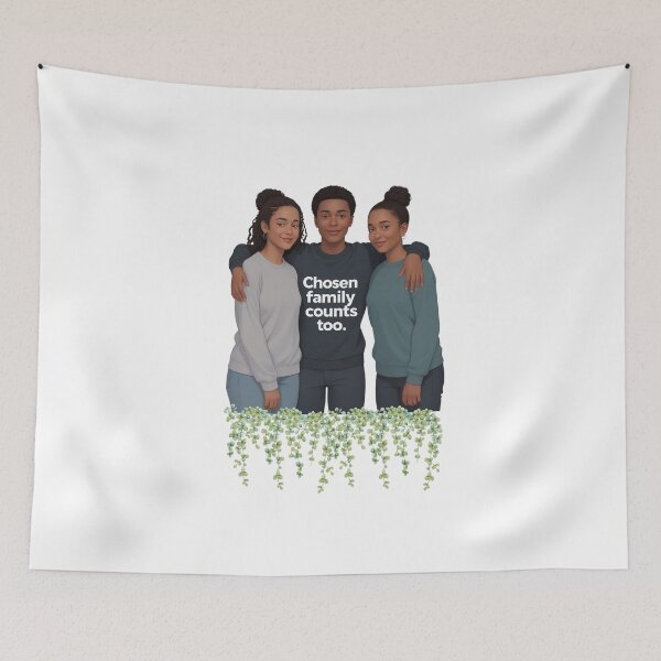 Item preview, Chosen Family Counts friendship quote designed and sold by SloganSauce.