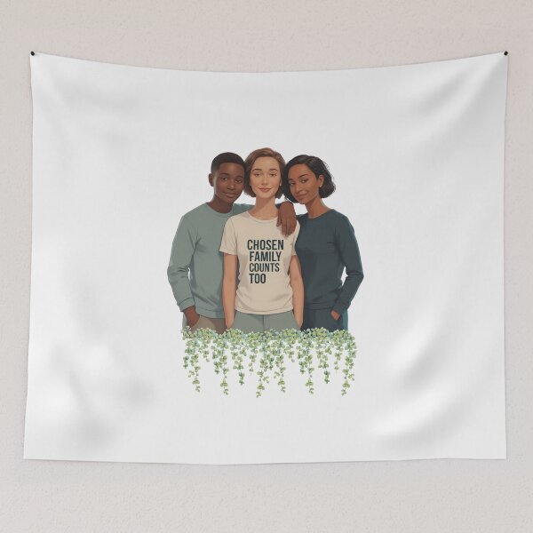 Item preview, Chosen Family Counts supportive relationships designed and sold by SloganSauce.