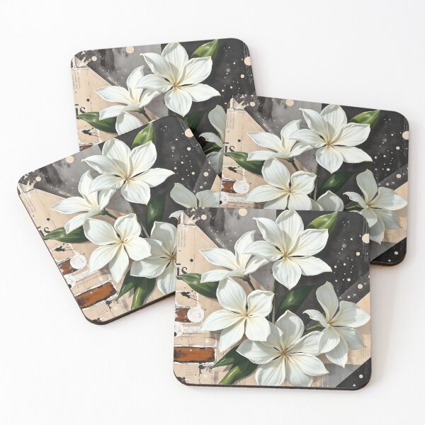 Item preview, Jasmine Flowers, Abstract Urban Collage designed and sold by SolaoLab.