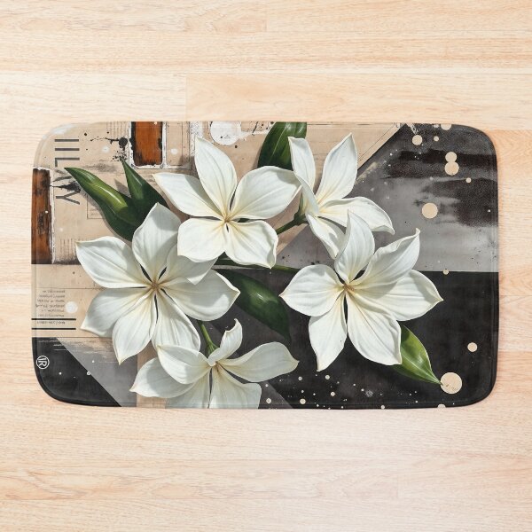 Item preview, Jasmine Flowers, Abstract Urban Collage designed and sold by SolaoLab.