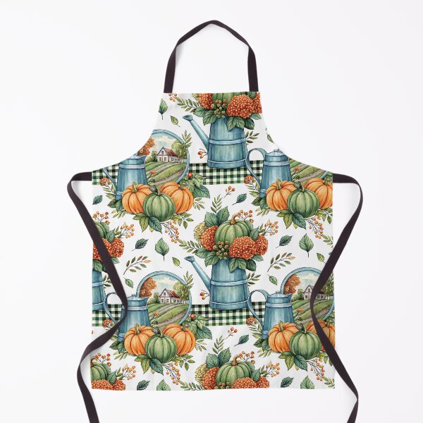 Item preview, Cozy Autumn Farmhouse: Pumpkins, Watering Cans & Rustic Charm | Fall Pattern Art designed and sold by CHRONIN.