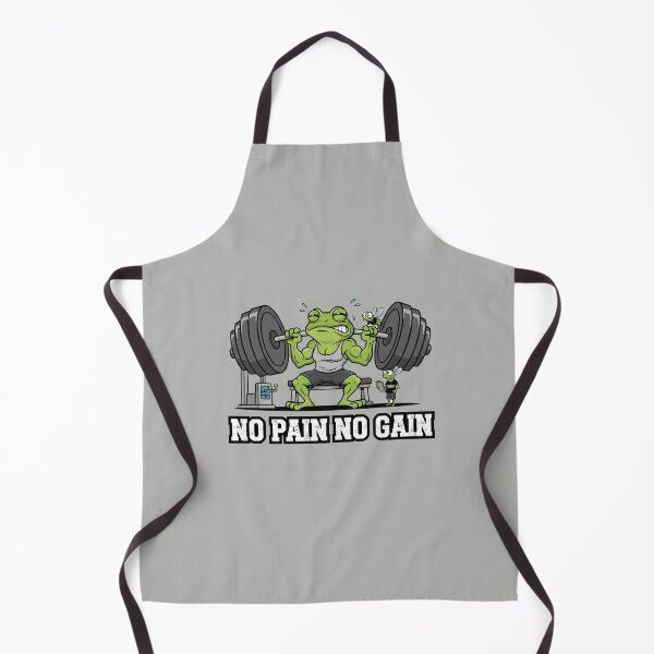 Item preview, No Pain No Gain Frog Weightlifting Funny Gym Motivation designed and sold by THE-DAILY-DRIPS.