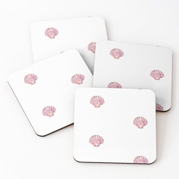 Item preview, Pink Seashell Summer Beach Aesthetic Print designed and sold by bellasaint.