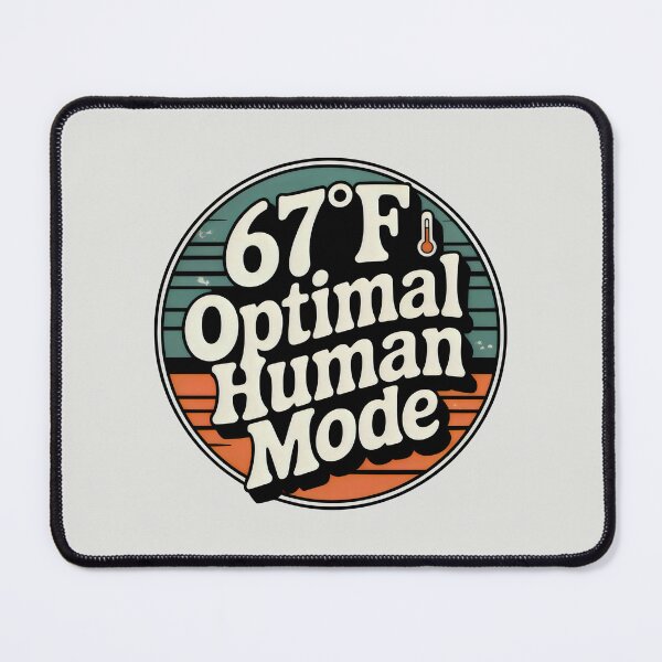 Item preview, 67 Degrees Fahrenheit Optimal Human Mode Vintage Retro Sun Design designed and sold by SplashTastic.