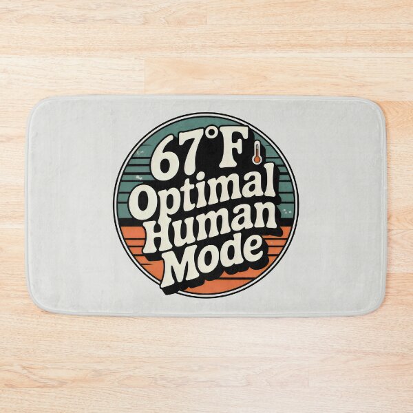 Item preview, 67 Degrees Fahrenheit Optimal Human Mode Vintage Retro Sun Design designed and sold by SplashTastic.