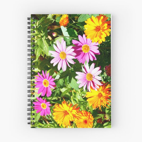 Item preview, Burst of vibrant flowers in the garden designed and sold by jaynerushton.