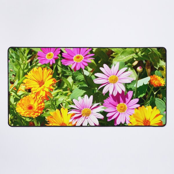Item preview, Burst of vibrant flowers in the garden designed and sold by jaynerushton.